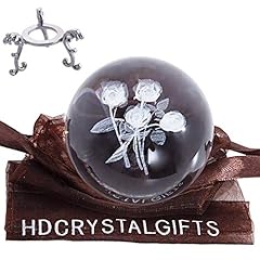 Hdcrystalgifts 60mm rose for sale  Delivered anywhere in USA 