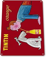 Tin sign tintin for sale  Delivered anywhere in UK