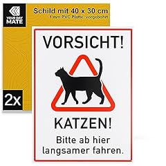 Warnschild vorsicht katzen gebraucht kaufen  Wird an jeden Ort in Deutschland