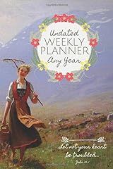 Undated weekly planner for sale  Delivered anywhere in UK