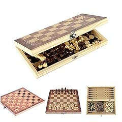 Folding wooden chess for sale  Delivered anywhere in UK