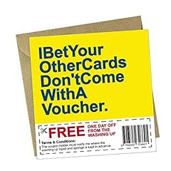 Funny coupon greeting for sale  Delivered anywhere in UK