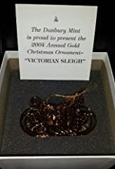 Danbury Mint Victorian Sleigh 23kt gold electroplated for sale  Delivered anywhere in USA 