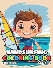 Windsurfing coloring kid for sale  Delivered anywhere in UK
