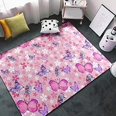 Pink butterfly rug for sale  Delivered anywhere in USA 