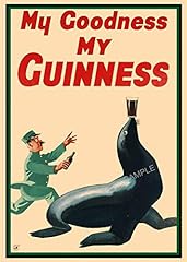 Vintage poster guinness for sale  Delivered anywhere in UK