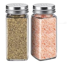 Glass salt pepper for sale  Delivered anywhere in USA 