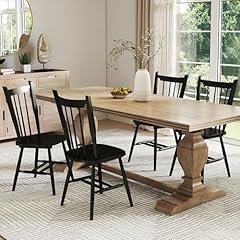 Black wooden dining for sale  Delivered anywhere in USA 