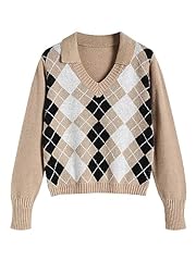 Zaful women argyle for sale  Delivered anywhere in USA 