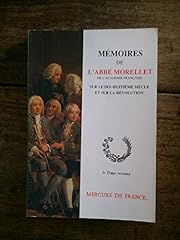 Memoires abbe morellet d'occasion  Livré partout en France