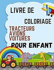 Livre coloriage tracteurs d'occasion  Livré partout en France