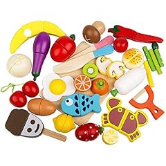 Wooden play food for sale  Delivered anywhere in UK