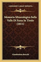 Memoria mineralogica sulla usato  Spedito ovunque in Italia 