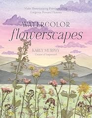 Watercolor flowerscapes make for sale  Delivered anywhere in USA 