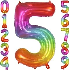 Rainbow number balloon for sale  Delivered anywhere in USA 