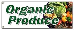 Organic produce banner for sale  Delivered anywhere in USA 