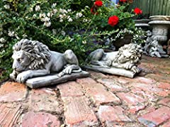 Garden lions sleeping for sale  Delivered anywhere in Ireland
