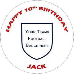 Football badge edible for sale  Delivered anywhere in UK