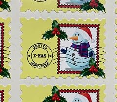 Christmas snowman stamps for sale  Delivered anywhere in UK