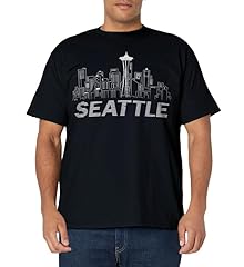 Grunge seattle skyline for sale  Delivered anywhere in USA 
