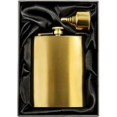 Gold hip flask for sale  Delivered anywhere in USA 