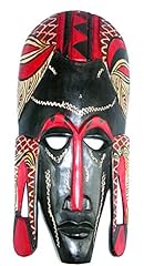 Maschera africana tradizionale usato  Spedito ovunque in Italia 
