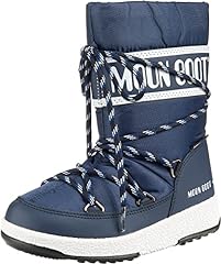 Moon-boot Unisex Kids Jr Boy Sport Wp Snow Boots, Blue for sale  Delivered anywhere in UK