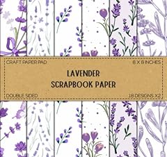 Lavender scrapbook paper for sale  Delivered anywhere in USA 