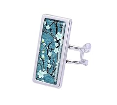 Bague rectangle sakura d'occasion  Livré partout en France