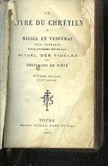 Livre chretien missel d'occasion  Livré partout en France
