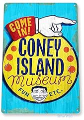 Tin sign coney for sale  Delivered anywhere in USA 