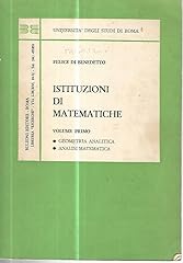 Istituzioni matematiche. volum usato  Spedito ovunque in Italia 