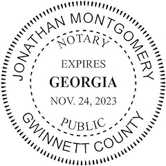 Georgia round notary for sale  Delivered anywhere in USA 