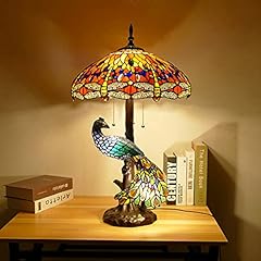 Lampada da Tavolo in Stile Pavone Tiffany Lampada da, usato usato  Spedito ovunque in Italia 