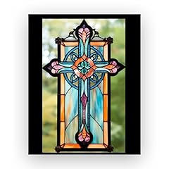 Christian cross stained for sale  Delivered anywhere in USA 