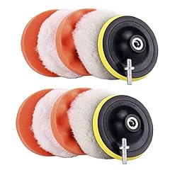 12pcs 4 inch （10.16cm）Polishing Pads Sponge and Woolen for sale  Delivered anywhere in UK