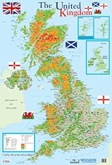 Map united kingdom for sale  Delivered anywhere in UK