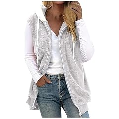 Fuzzy fleece vest for sale  Delivered anywhere in USA 