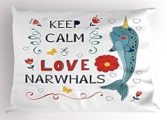 Ambesonne narwhal pillow for sale  Delivered anywhere in USA 