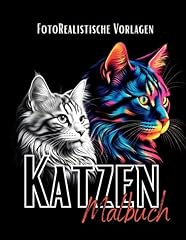 Katzen malbuch fotorealistisch gebraucht kaufen  Wird an jeden Ort in Deutschland