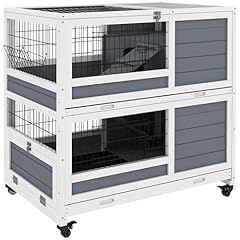 Pawhut rabbit hutch for sale  Delivered anywhere in Ireland