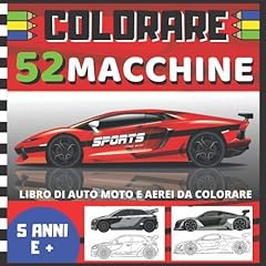 COLORARE 52 macchine - Libro di auto moto e aerei da colorare: Libro per bambini di 5 anni e più, ma anche per adulti | album da colorare usato  Spedito ovunque in Italia 