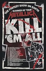 Metallica music poster for sale  Delivered anywhere in USA 
