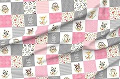 Spoonflower fabric pink for sale  Delivered anywhere in USA 