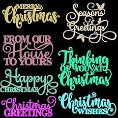 7pcs christmas words for sale  Delivered anywhere in UK