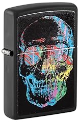 Zippo colorful skull for sale  Delivered anywhere in USA 
