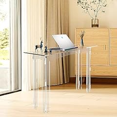 Acrylic desk modern for sale  Delivered anywhere in USA 