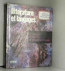 Littérature langages tome d'occasion  Livré partout en France