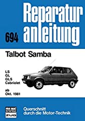Talbot samba oktober for sale  Delivered anywhere in UK