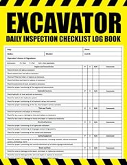 Excavator daily inspection for sale  Delivered anywhere in USA 